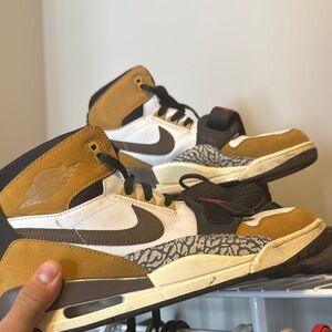 Nike Air Jordan High-Top Sneakers - Brown and Black